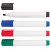 TECHLY Kit 4 Pennarelli Cancellabili a Secco per Lavagna Rosso Nero Blu Verde