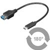 MANHATTAN Cavo Superspeed USB A Femmina USB-C&trade; Maschio 15cm Blu