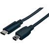 MANHATTAN Cavo HiSpeed USB Mini-B Maschio / USB-C Maschio 1m Nero
