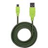 MANHATTAN Cavo Micro USB Guaina Intrecciata USB/MicroUsb 1.8m Nero/Verde
