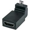 MANHATTAN Adattatore HDMI A Femmina / Micro D Maschio Angolato Nero