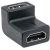 MANHATTAN Adattatore HDMI A Femmina / A Femmina Angolato Nero