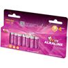 TECHLY Blister 12 Batterie Power Plus Mini Stilo AAA Alcaline LR03 1,5V