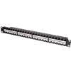 LOGILINK Pannello Patch 48 Posti 1HE Keystone Slim Senza Frutti Nero