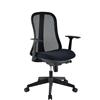 TECHLY Sedia per Ufficio con Schienale Ergonomico Nero