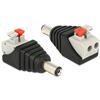 GOOBAY Adattatore Plug DC 2.1x5.5mm Maschio Terminal Block 2 pin con Pulsante