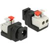 GOOBAY Adattatore Plug DC 2.1x5.5mm Femmina Terminal Block 2 pin con Pulsante