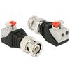 GOOBAY Adattatore BNC Maschio Terminal Block 2 pin con Pulsante