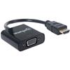 MANHATTAN Cavo Convertitore HDMI a VGA con MicroUsb 30cm Nero