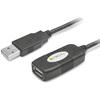 TECHLY Cavo Prolunga Attivo Extender USB Hi Speed Estensore di Segnale 10m Nero