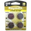 RAYMAX BATTERIES Batterie a Bottone Litio CR2450 (set 4 pz)