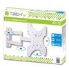 TECHLY Supporto a Muro per TV LED LCD 19-37'' Inclinabile 3 Snodi Bianco