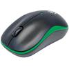 MANHATTAN Mouse Ottico Wireless con Micro Ricevitore USB 1000dpi Nero/Verde