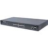 INTELLINET Switch 16 Porte Gigabit Ethernet PoE+ Web Managed con 2 Porte SFP