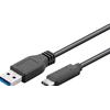 GOOBAY Cavo USB3.0 A Maschio USB-C Maschio 0,15m Nero