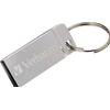 Mini Memoria USB Verbatim con Portachiavi 16GB Silver