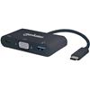 MANHATTAN Adattatore Convertitore USB-C&trade; a VGA, USB-A, USB PD