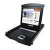INTELLINET Console KVM Switch 8 Porte USB/PS2 con LCD 17'' da Rack 19'' Dual Rail