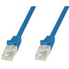 TECHLY PROFESSIONAL Cavo di rete Patch in CCA Cat.5E Blu UTP 10m
