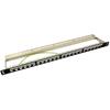 LOGILINK Pannello Patch Modulare 24 RJ45 Keystone Schermato 0.5U STP Nero