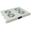 TECHLY PROFESSIONAL Gruppo 4 Ventole 1U per Rack 19'' con Termostato LED Grigio