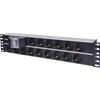 INTELLINET Multipresa 15 Posti da Rack 19'' 2U con Spina Schuko Angolata 2U