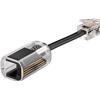 GOOBAY Plug Telefonico RJ10 Antiattorcigliamento per Cornetta con Cavo 30mm