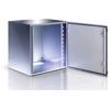 TECHLY PROFESSIONAL Armadio Rack 19'' a muro 13U grigio IP65 porta vetro prof. 400 mm