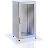 TECHLY PROFESSIONAL Armadio rack 19'' a pavimento 25U grigio IP55 porta cieca prof. 600 mm