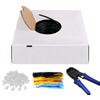 GOOBAY Kit Matassa U/UTP Cavo Cat.6 CCA Rigido 305m Fascette e Plug RJ45
