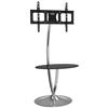 TECHLY Supporto a Pavimento con Base Rotonda e Mensola per TV LCD/LED 32-70''