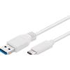 GOOBAY Cavo USB3.0 A Maschio USB-C&trade; Maschio 0,5m Bianco