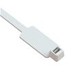 TECHLY Fascette Fermacavi 200x4,8mm con Targhetta 13x28mm 100 pz Bianco