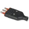 ROSI Spina Mobile in Gomma 16A 2P+T 250V Nero