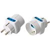 TECHLY Adattatore Triplo Spina Schuko a Prese Bipasso con Schuko Bianco