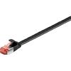 GOOBAY Cavo di Rete Patch Piatto in Rame Cat.6 U/FTP 3,0m Nero