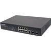 INTELLINET Switch Gigabit Ethernet 8 Porte PoE+ Web-Managed con 2 porte SFP