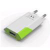 TECHLY Caricatore USB 1A Compatto Spina Europea Bianco/Verde