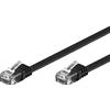 TECHLY PROFESSIONAL Cavo di Rete Patch Piatto in Rame Cat.6 Nero UTP 3m