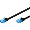 TECHLY PROFESSIONAL Cavo di Rete Patch Flat in Rame Cat.6A UTP 3m Nero