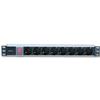 TECHLY PROFESSIONAL Multipresa 8 Posti da Rack 19'' con Interruttore Spina Schuko Angolata 1U