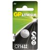 GP BATTERIES Blister 1 Batteria Litio a Bottone CR1632