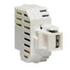 FME Alimentatore USB 2,1A da incasso con aggancio Keystone bianco