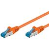 INTELLINET Cavo di rete Patch in rame Cat. 6A Arancione SFTP LSZH 1m