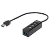 MANHATTAN Hub USB 3.0/2.0 Combo 4 porte Nero