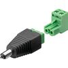GOOBAY Adattatore Plug DC 5.5x2.10 mm Maschio Terminal Block 2 pin