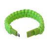 MANHATTAN Bracciale Paracord con Micro USB Verde