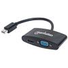 MANHATTAN Adattatore Mini DisplayPort 2-in-1 4K HDMI VGA