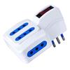 TECHLY Adattatore con spina 10A e 4 prese Italiane 10A