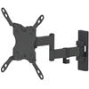 MANHATTAN Staffa a Muro Universale 3 Snodi per TV LED LCD 13-42'' Nero
